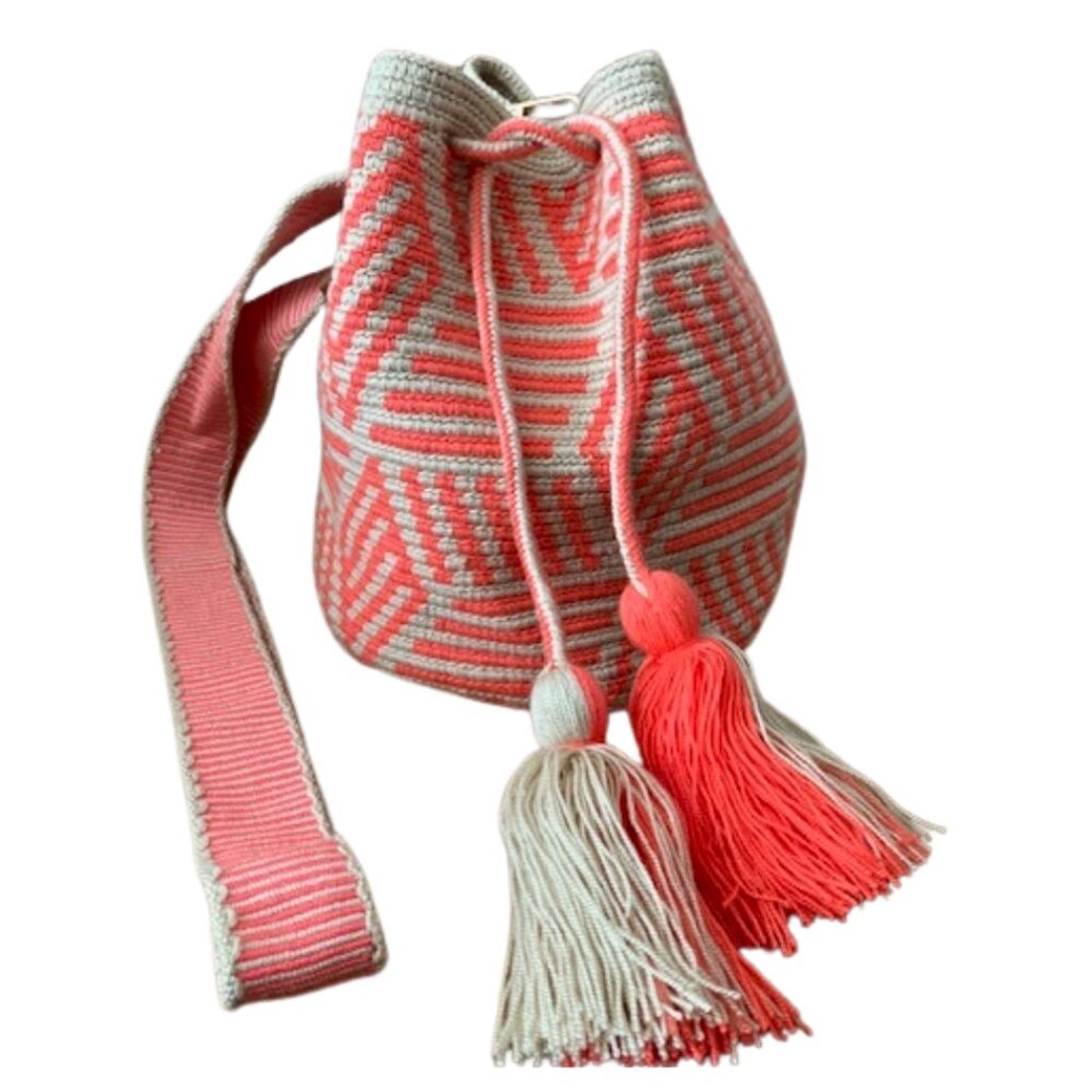 Original Colombian Wayuu Mochila Bucket Bag